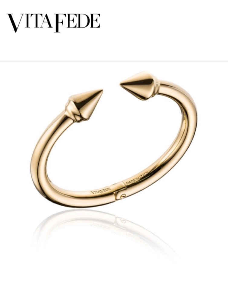 Vita Fede Gold Spike Open Cuff